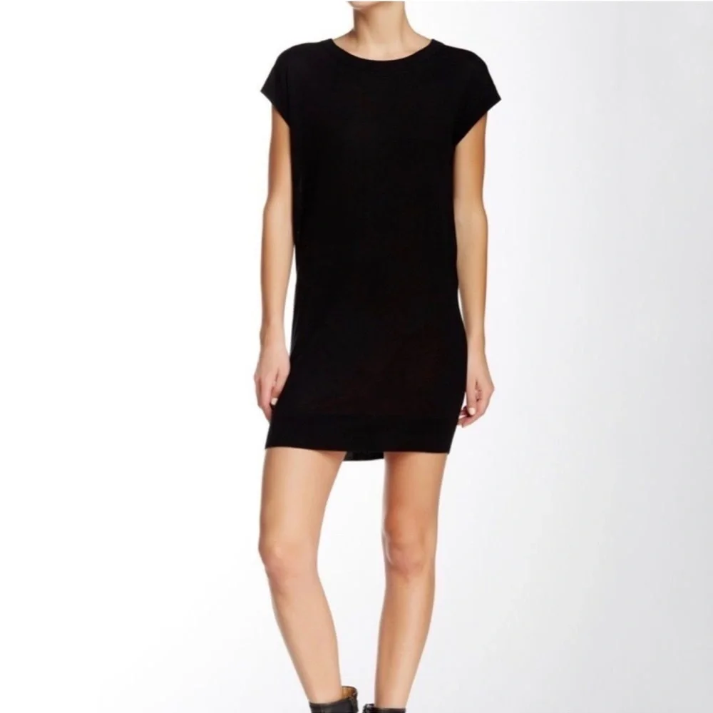 Zadig & Voltaire Deluxe Black Silk and Cashmere Dress - Picture 7 of 7
